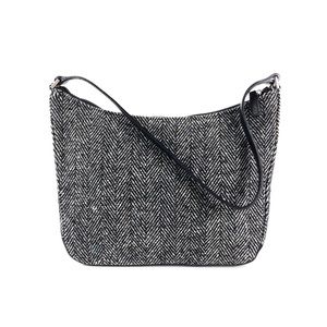 Talbots Wool Leather Shoulder Bag